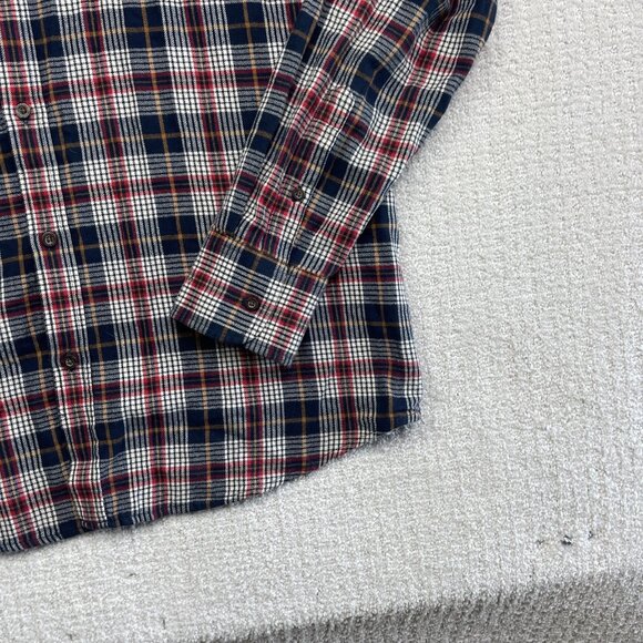 Wind River Mens Medium Long Sleeve Flannel Red / Blue Plaid Lumberjack Outdoor - Picture 5 of 12